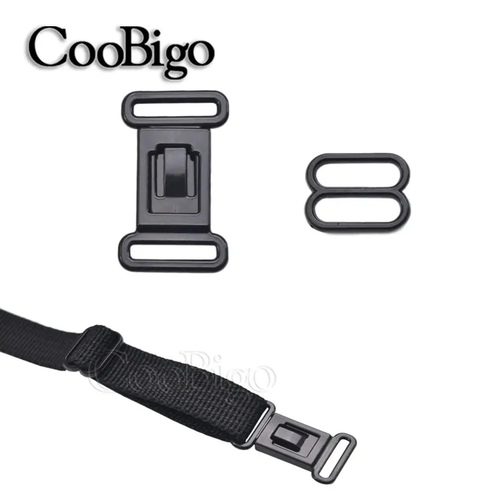 20 Sets 1/2" Adjustable Plastic Buckle Clips – Elastic Strap Bow Tie, Underwear & DIY Belt Fastener Accessories Set