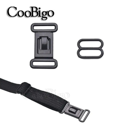 20 Sets 1/2" Adjustable Plastic Buckle Clips – Elastic Strap Bow Tie, Underwear & DIY Belt Fastener Accessories Set