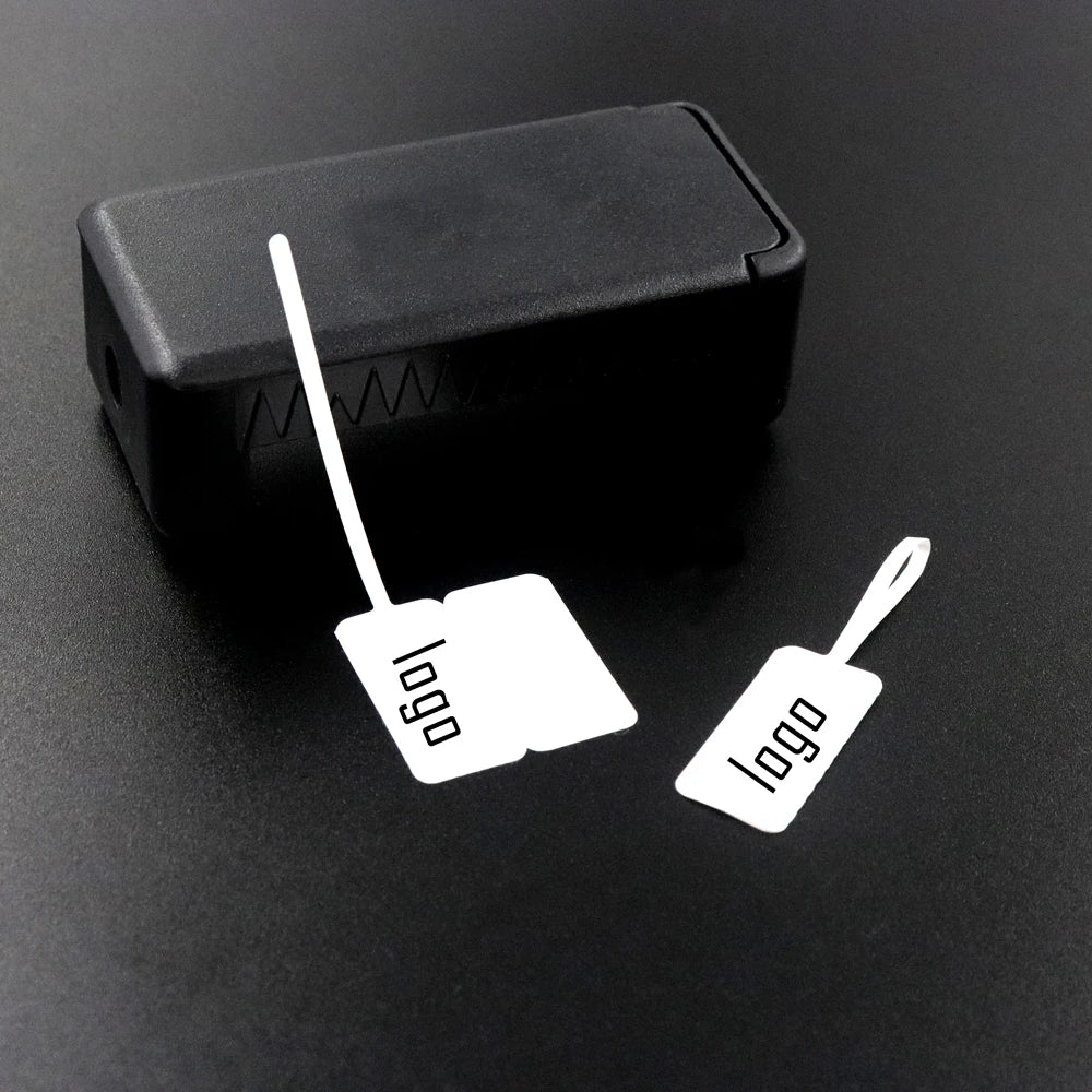 100pcs Square Head Bracelet Rings – Custom Logo Label Price Tags for Jewelry Display & Packaging Accessories Wholesale