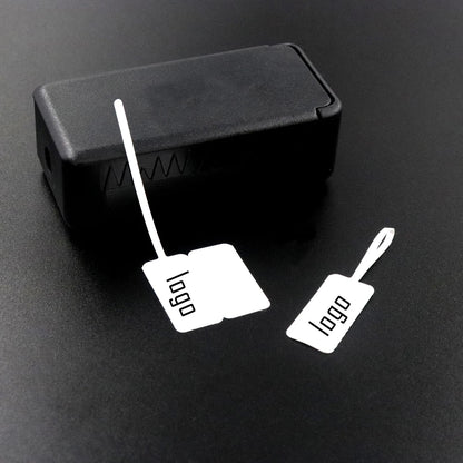 100pcs Square Head Bracelet Rings – Custom Logo Label Price Tags for Jewelry Display & Packaging Accessories Wholesale