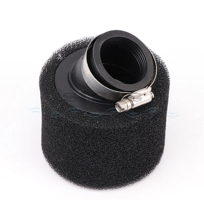 35–60mm Foam Air Filter – Red Elbow Neck Sponge Cleaner for Scooter, Dirt Bike, Motorcycle | Kayo BSE Compatible
