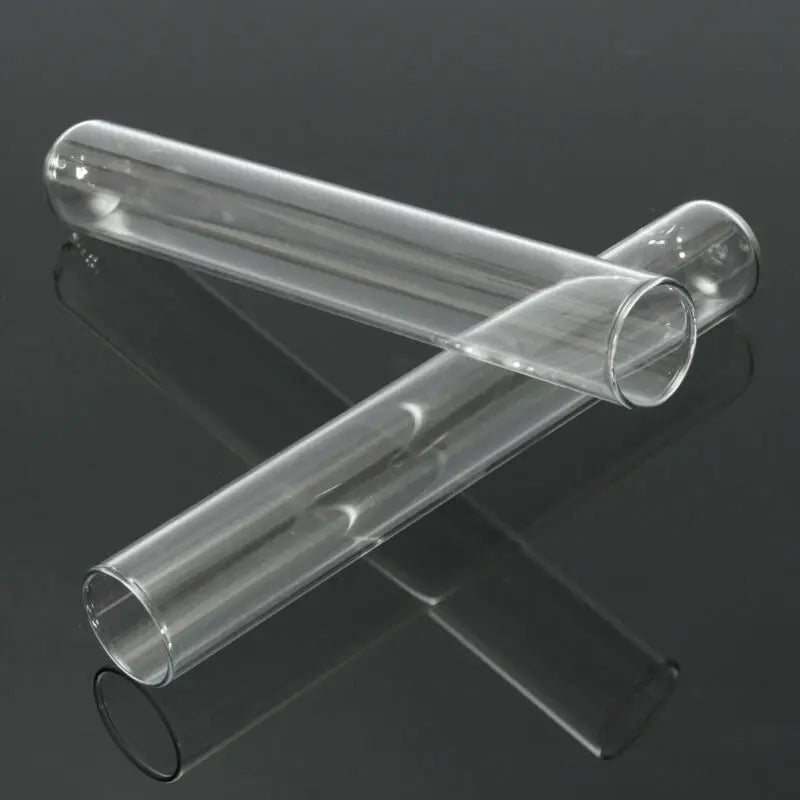 5-Piece Borosilicate Glass Test Tubes — Transparent U-Shaped Bottom, 10mm–30mm, Laboratory & School Educational Supplies