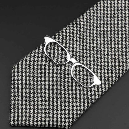 Men’s Stainless Steel Tie Clip - Car Airplane Fork Spoon Shape Necktie Pin Gift Accessory