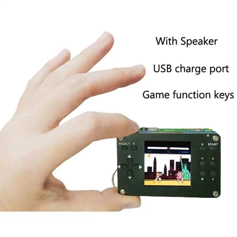 Raspberry Pi Zero 2 W Game Kit - 1.54-Inch LCD Game Hat with Case, Speaker & Charging Function