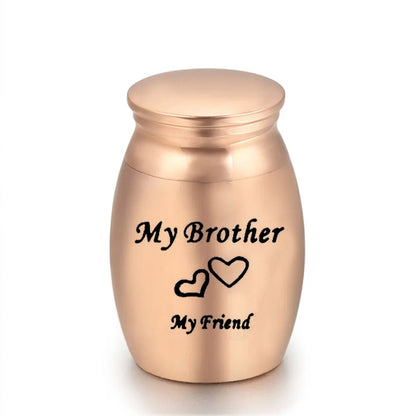 Human Ashes for Pets Memorial Urn – Rose Gold Small Cremation Keepsake Casket for Dogs, Cats & Birds