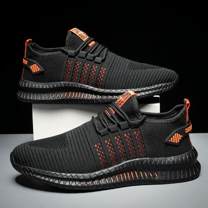 Men’s Lightweight Fashion Sneakers - Breathable Lace-Up Casual Walking Shoes