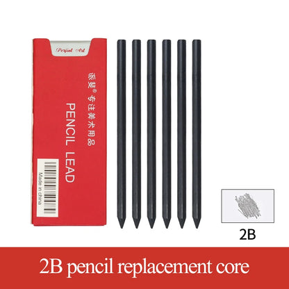 5.6mm Mechanical Pencils & Charcoal Graphite Leads – HB to 14B Soft, Medium, Hard Sketch Drawing Lead Core