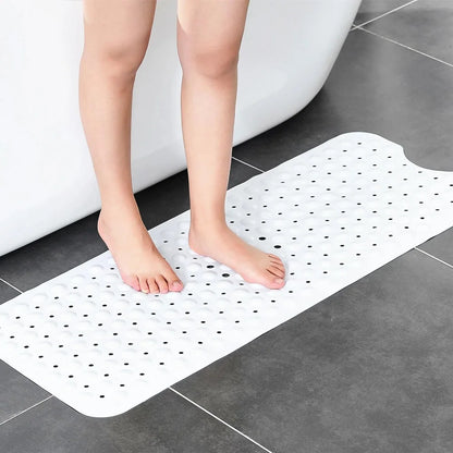 Large Cartoon PVC Bath Mat – Anti-Slip Shower & Bathtub Mat with Suction Cups, Soft Massage Pad for Kids & Elderly