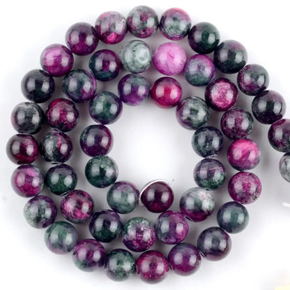 Natural Gemstone Spacer Beads - Tiger Eye, Amazonite, Lava, Turquoise & Agate Loose Beads for DIY Jewelry Bracelets