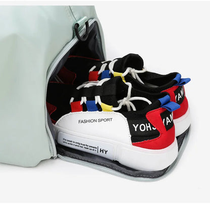 Women's Sports Gym Bag - Travel Dry Wet Tote, Multifunctional Weekend Duffle for Fitness, Yoga & Swimming