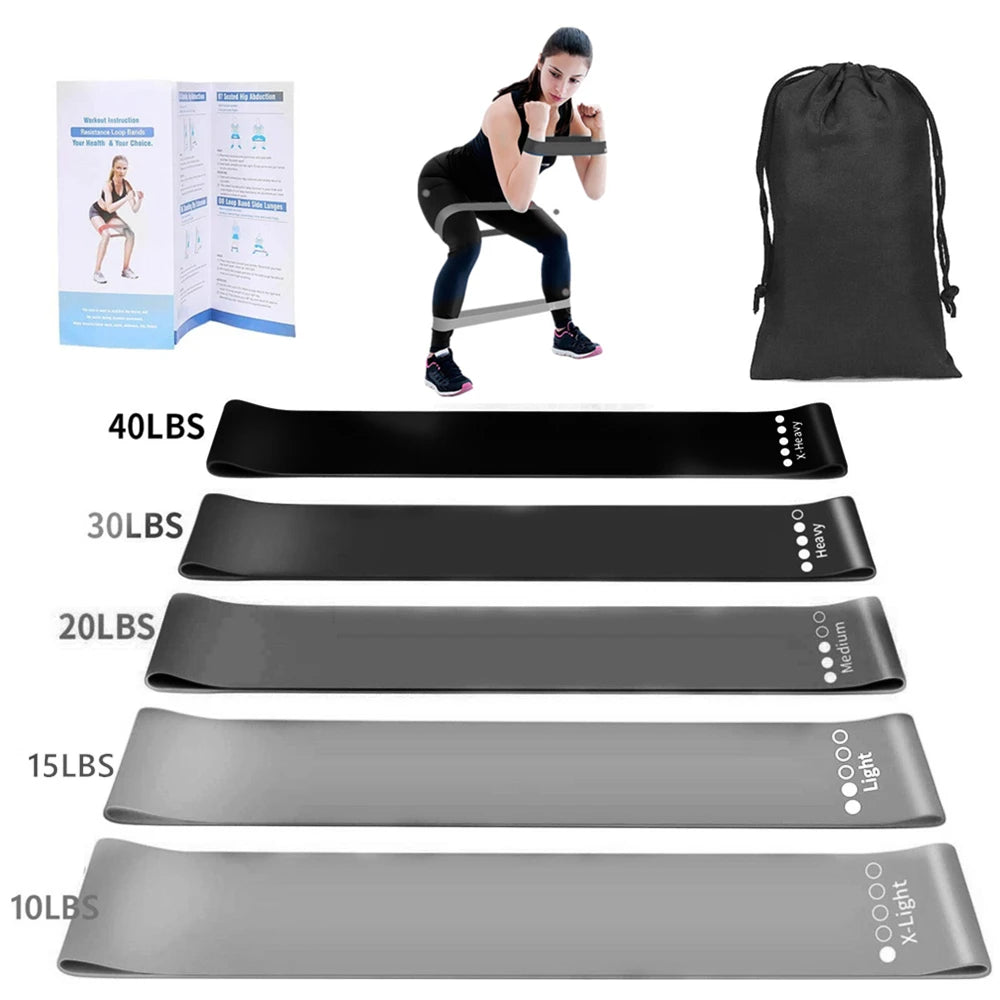 300lb Booty Resistance Band Set – Elastic Workout Harness for Home, Gym, Training & Dumbbell Exercises
