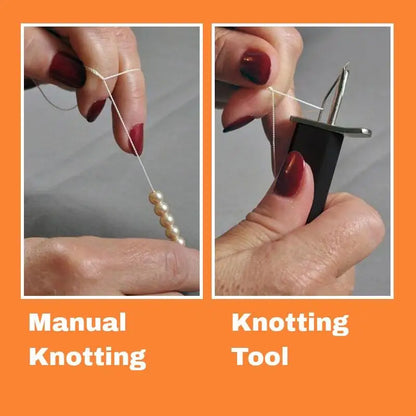 Stringing Beads Knotting Tool | Beading DIY Jewelry Fast Knotter | Pearl & Agate Bracelet Accessories | Easy Stringing for Loose Beads