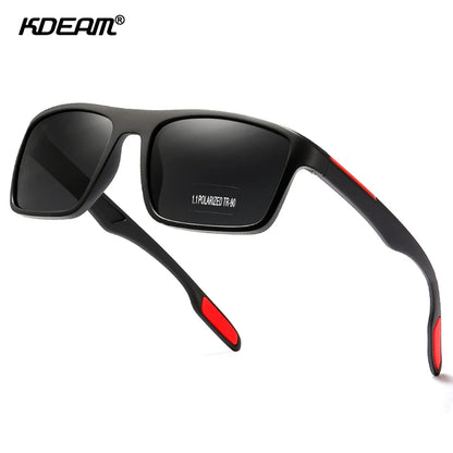KDEAM Ultra-Light Polarized Sports Sunglasses for Men & Women – TAC 1.1mm Lens, Category 3 Driving Sun Glasses
