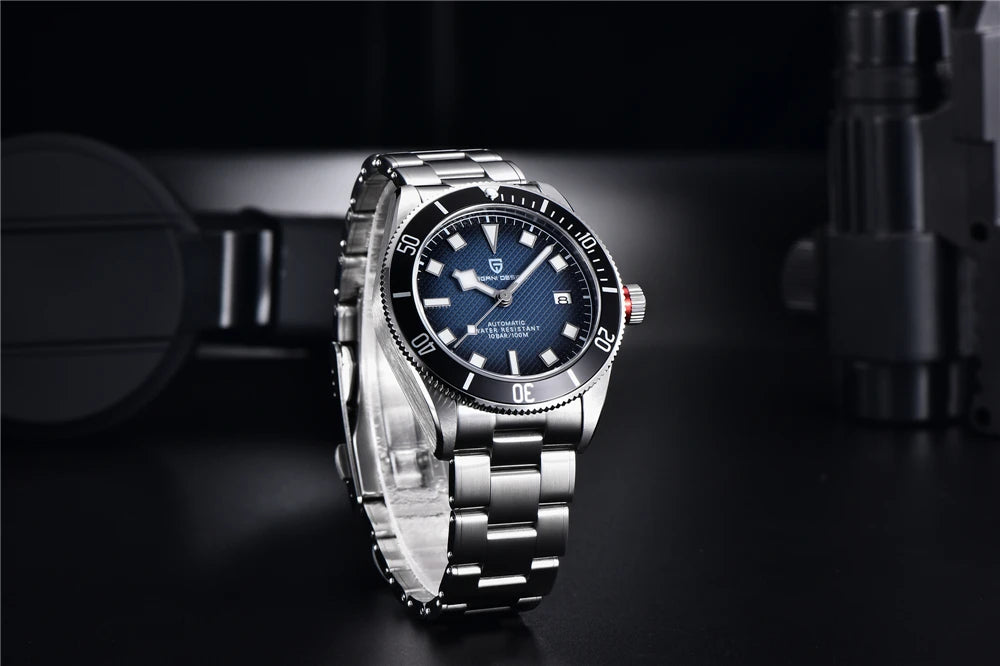 PAGANI DESIGN 2025 BB58 Men's Watch – Retro Automatic NH35A Mechanical, Luxury 100M Waterproof Wristwatch