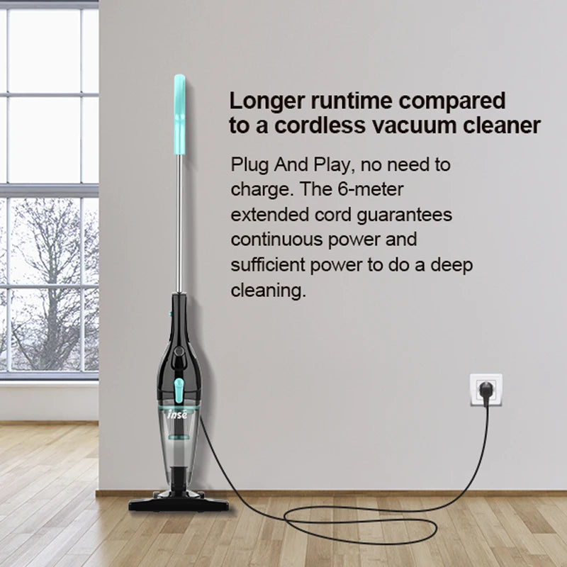 INSE R3S Corded Handheld Vacuum Cleaner – 16Kpa Suction, 6M Long Cord, Ideal for Car & Hard Floor Cleaning