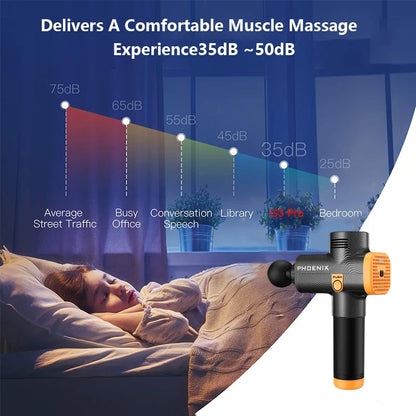 Phoenix A2 Massage Gun – Deep Tissue Muscle Relaxation, Handheld Portable Fascia Vibrator with Display