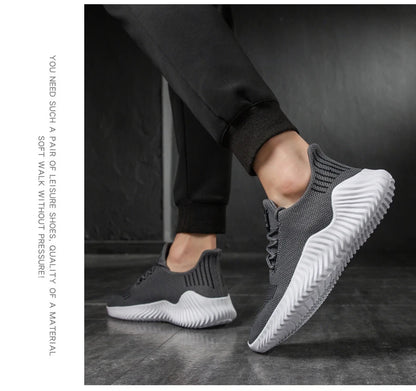 Men's White Sneakers – Casual Walking & Running Shoes, Plus Size 49, Tennis Masculino