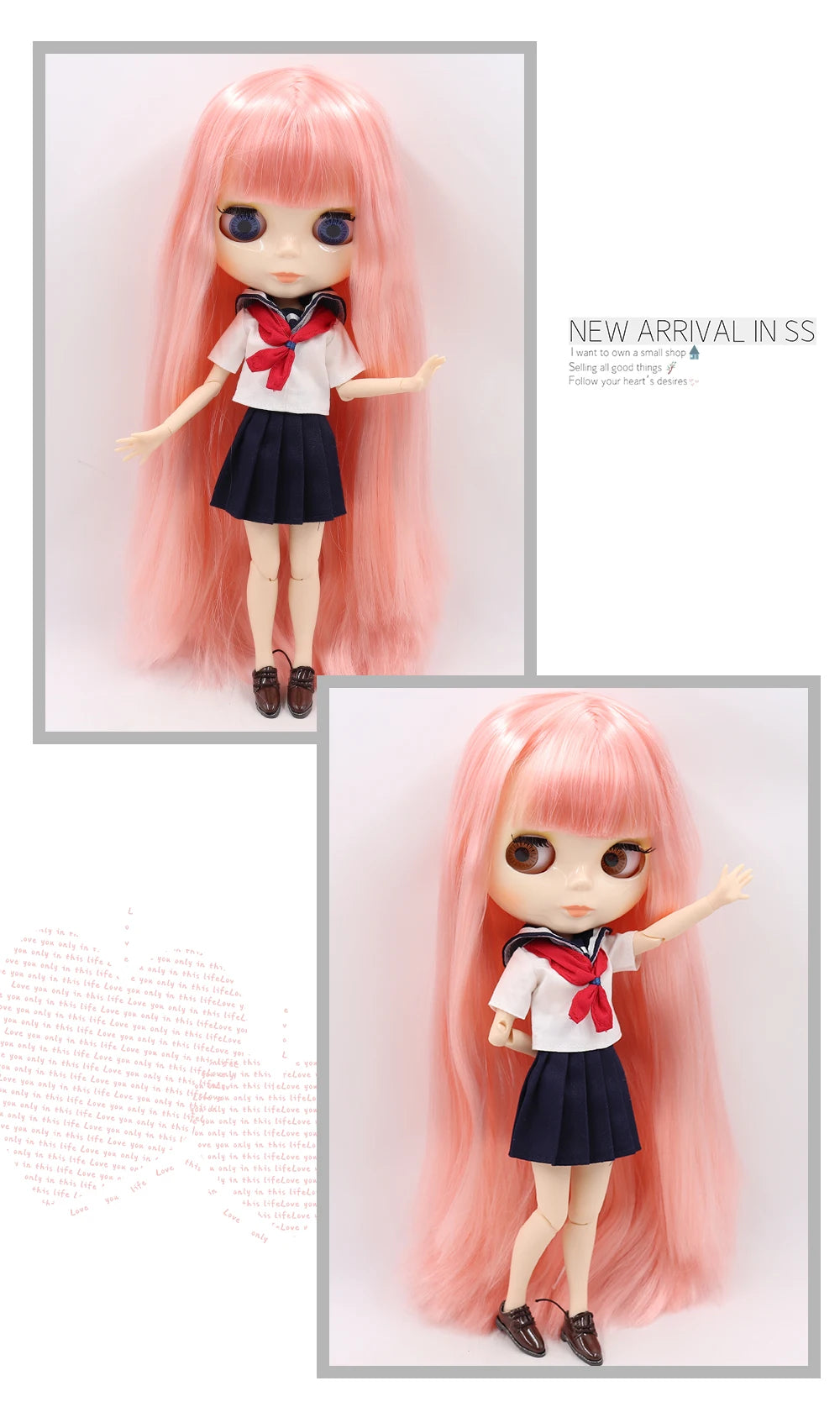 ICY DBS Blythe Doll 1/6 BJD Jointed Body — 30cm White Skin Anime Doll with Shiny & Matte Face, Special Price Gift Toy