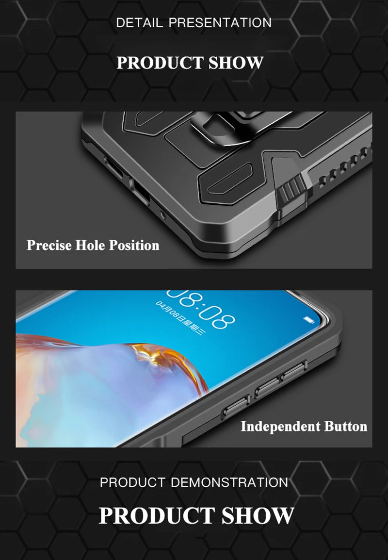 Shockproof Armor Magnetic Case – Compatible with Samsung Galaxy A10/A20/A30/A50/A70/A41/A51/A71/S20/J4/J6/J7/A11/A10S/A21S