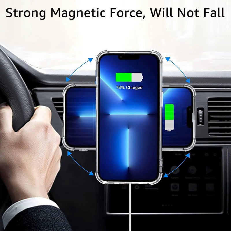 2-Pack MagSafe Magnetic Ring Plate — Universal Metal Sticker for Wireless Charging & Car Mount Holder