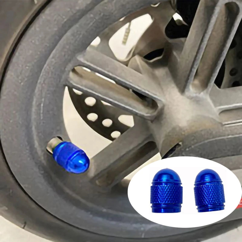 Aluminum Alloy Electric Scooter Valve Caps - Schrader Valve Dust Covers for Ninebot MAX G30, Xiaomi Mijia M365, and Scooter Accessories