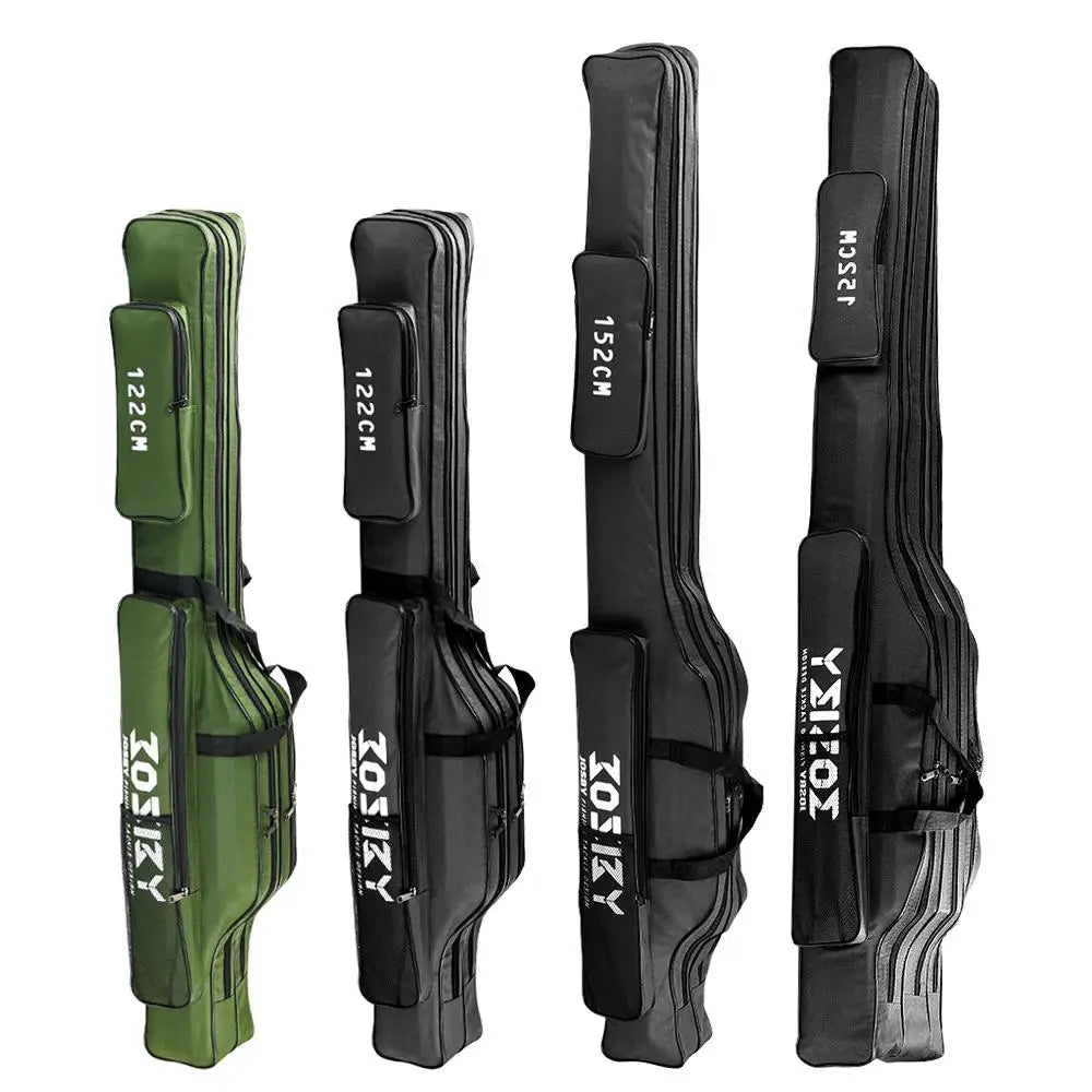PROXPE Foldable Oxford Fishing Rod Bag – Multi-Purpose Fishing Gear Storage, 60-180cm High Quality