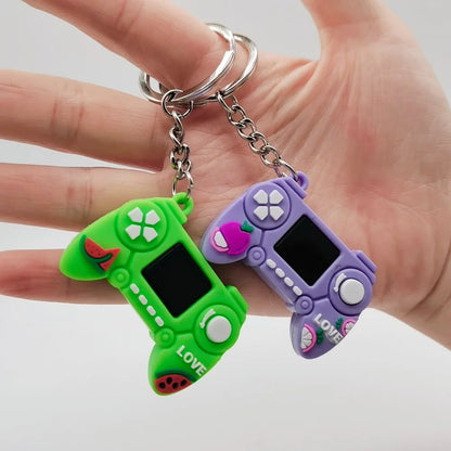 Game Controller Keychain - Cute PVC Simulation Gamepad Joystick Bag & Car Charm
