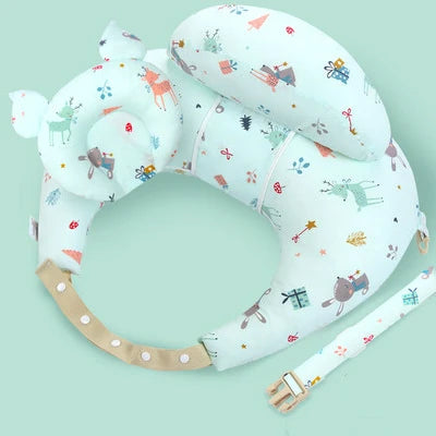 Multifunction Nursing Pillow with Shoulder Strap – Soft Baby Feeding & Shaping Pillow for Newborn Support, Cartoon Comfort Nursing Cushion (2020 Edition)