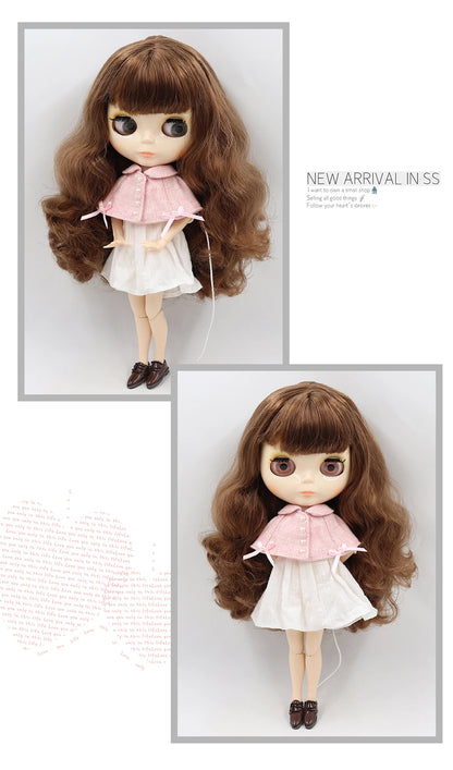 ICY DBS Blythe Doll 1/6 BJD Jointed Body — 30cm White Skin Anime Doll with Shiny & Matte Face, Special Price Gift Toy