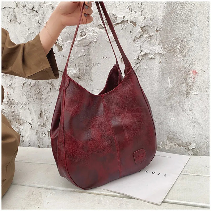 Yogodlns Vintage Women's Handbag - Designer Luxury Shoulder Tote, Fashion Brand Top-Handle Bag