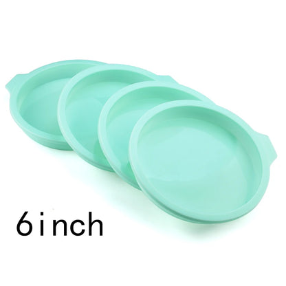 FAIS DU Silicone Cake Pan Set – 2-8pcs 4/6/8inch Round Molds for Rainbow Cake & Mousse Baking