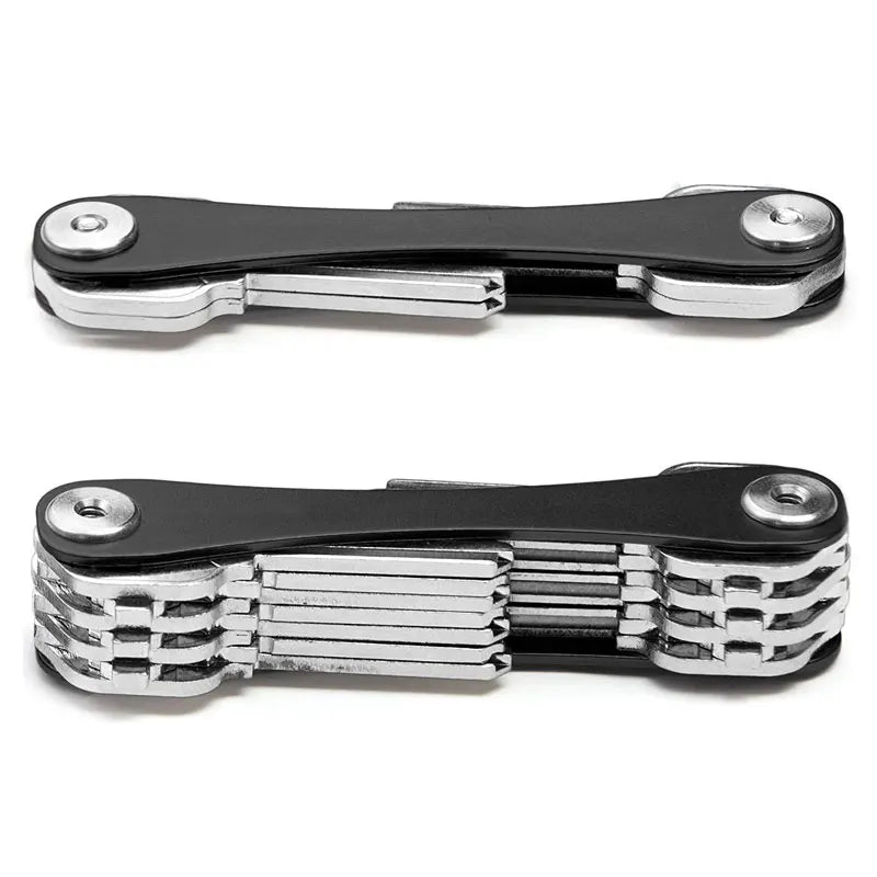 EDC Smart Key Holder Wallet – Compact Metal Keychain Organizer for Car & Door Keys, Pocket Tools