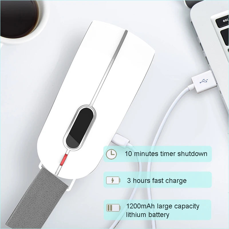 Electric Rotating Kneading Eye Massager | Warm Compress Therapy with Music for Eye Fatigue & Anti-Wrinkle