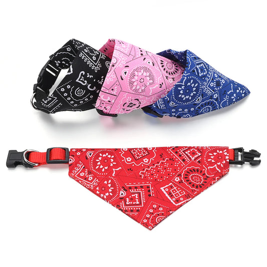 Adjustable Pet Bandana Collar – Washable Triangular Scarf Bib for Dogs & Cats, Birthday Party Dress-Up Neck Decor