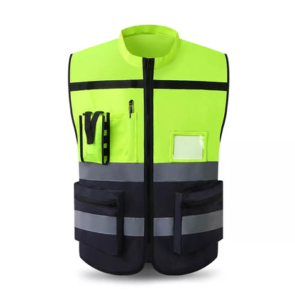 High Visibility Reflective Vest - Safety Clothing for Working, Motorcycle, Cycling, Sports - Outdoor Reflective Jacket for Enhanced Safety