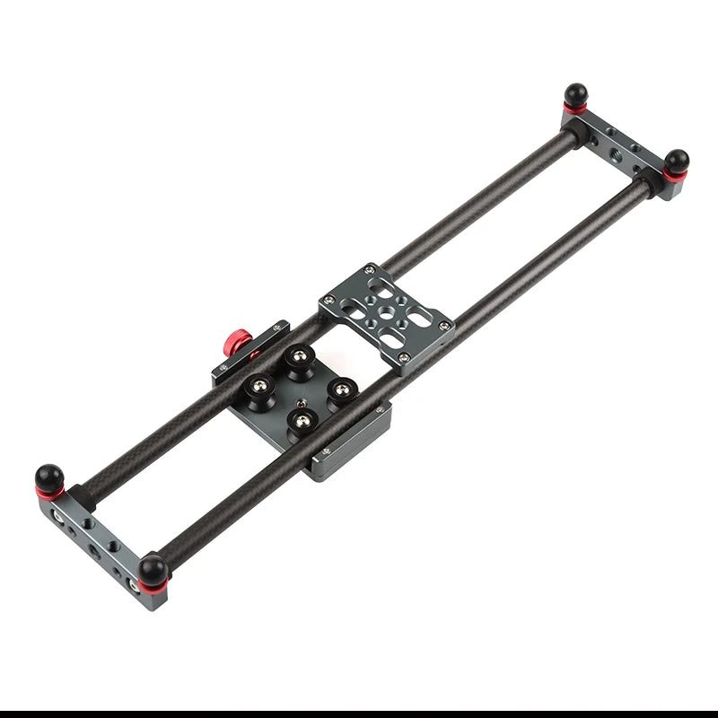 VLOGMAGIC 16" Carbon Fiber Camera Slider - Tabletop Video Rail System for DSLR, Mirrorless Cameras and iPhone up to 5kg