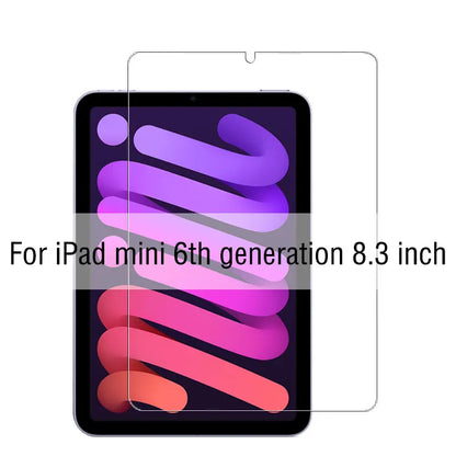 2PCS Tempered Glass Screen Protector for iPad Pro 11/12.9, Air 4/3/2, Mini 6/5/4/3 (2021/2024 Models)