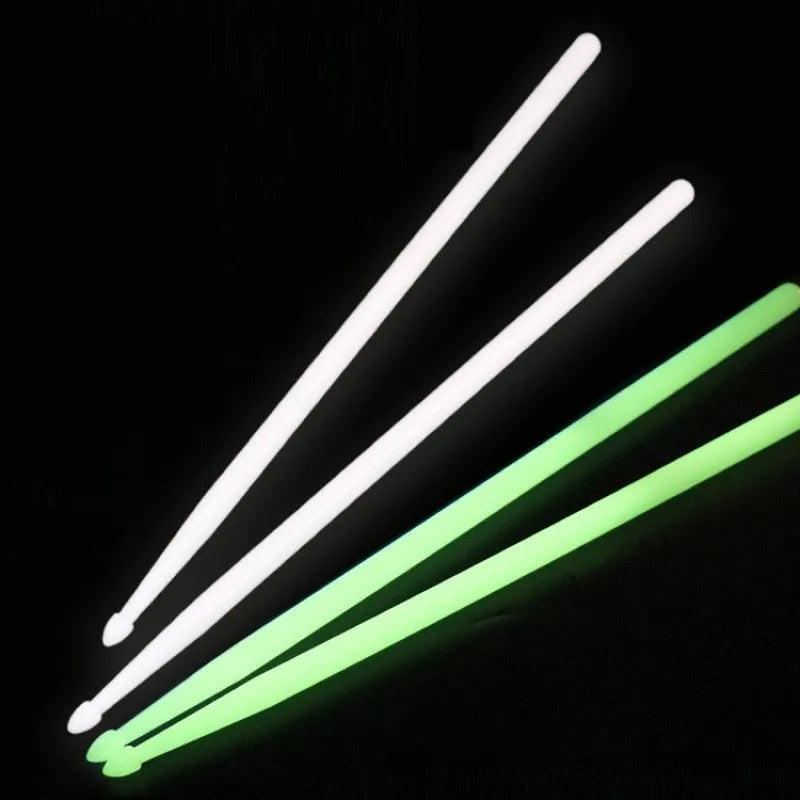 5A Luminous Drumsticks – Nylon Glow-in-the-Dark Bright Drum Sticks for Musical Instruments