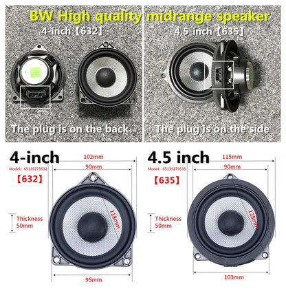 Car Midrange Horn Subwoofer & Auto Speakers – Tweeters for BMW X3 F25, X4 F26, F30, F34, F32, G30, G01, 3, 4, 5, X5, 7 Series