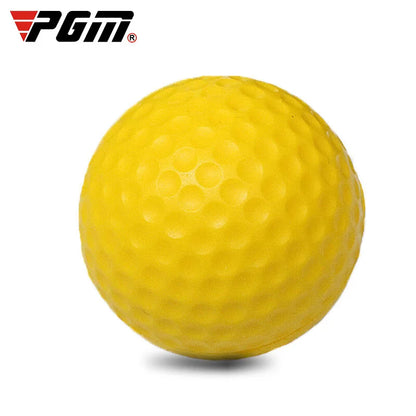 10pcs Yellow PU Foam Golf Balls – Sponge Elastic Indoor & Outdoor Practice Training Balls