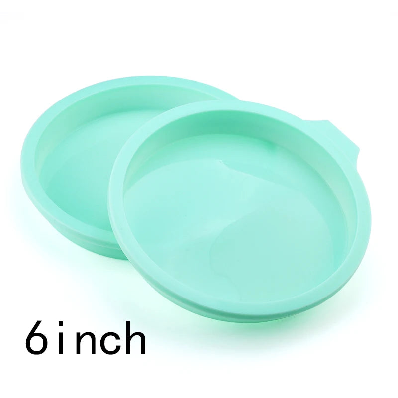 FAIS DU Silicone Cake Pan Set – 2-8pcs 4/6/8inch Round Molds for Rainbow Cake & Mousse Baking