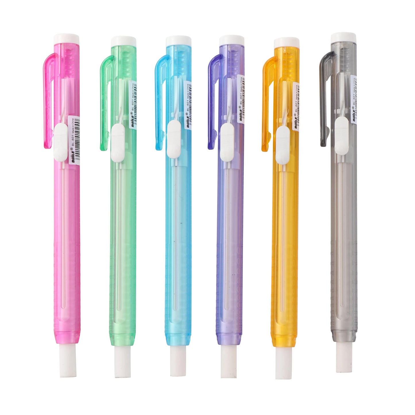 Pen-Shaped Pencil Erasers — Novelty School Stationery for Kids & Office Supplies