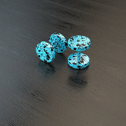 Stainless Steel Stud Earrings & Ear Plugs — Faux Punk Barbell Tunnels, Fake Piercing Gauges for Men & Women Body Jewelry