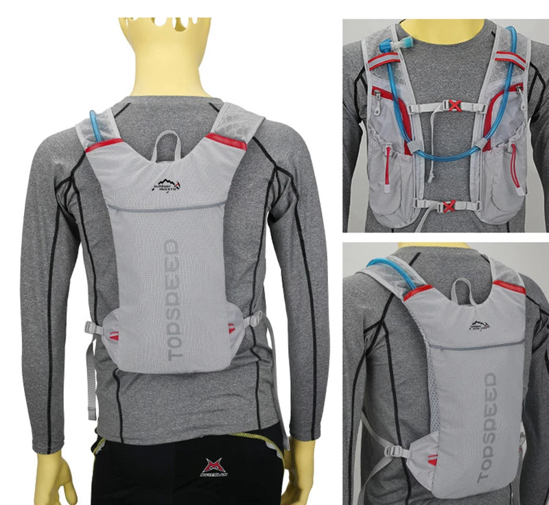 5L Ultralight Outdoor Trail Running Backpack — Hydration Vest with 500ML Water Bottle for Men