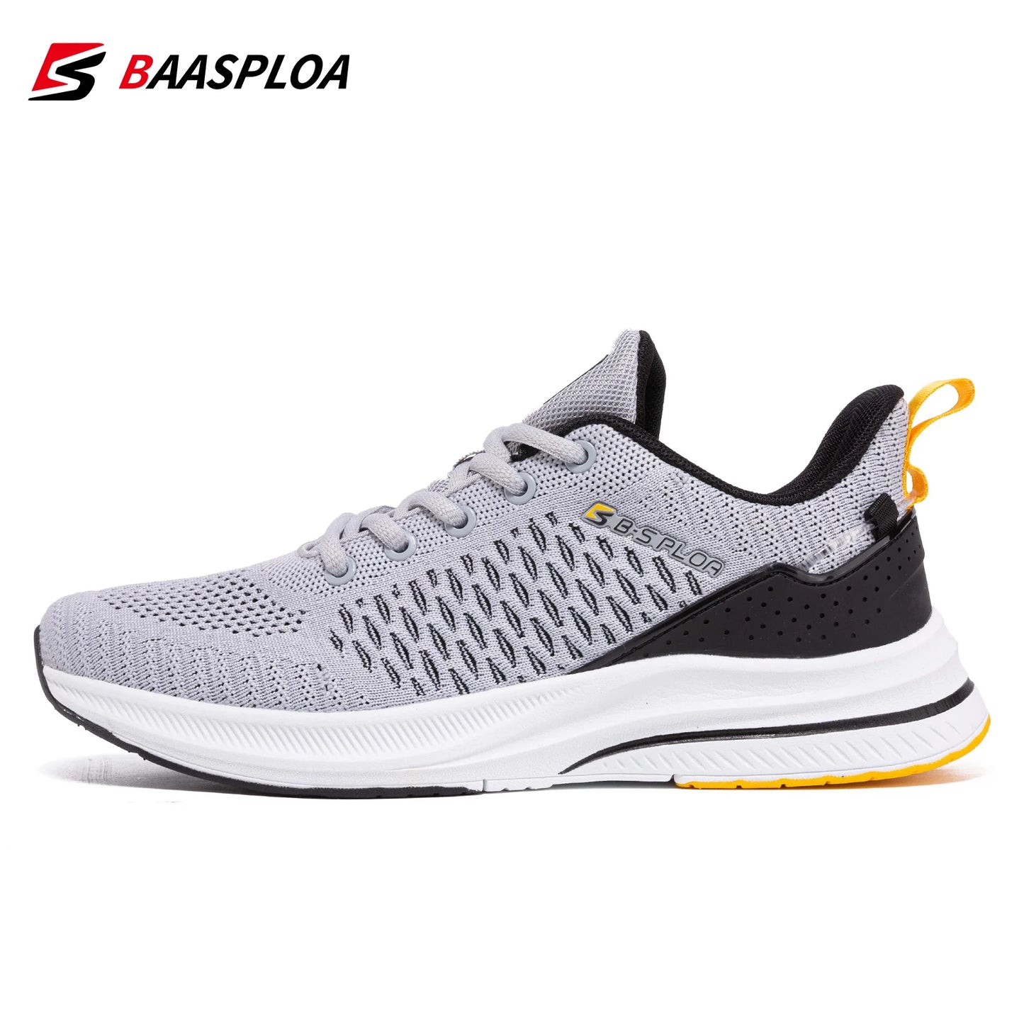 Baasploa Lightweight Running Shoes for Men - 2023 Designer Mesh Lace-Up Sneakers for Outdoor Sports
