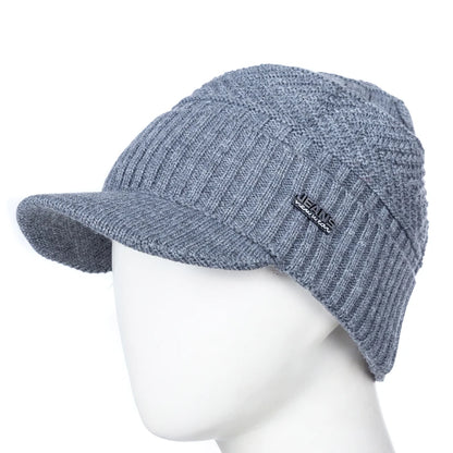 Unisex Warm Winter Beanie Hat - Stylish Fur Lined Soft Knit Cap with Brim, Thick Knitted Hats for Men and Women
