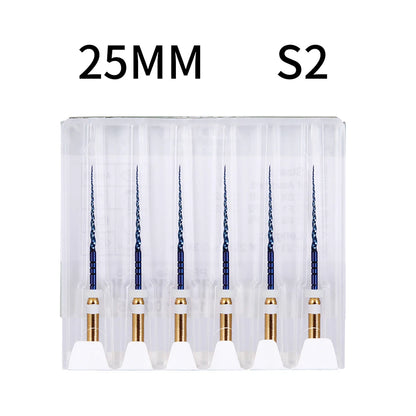 Azdent 6pcs/Pack 25mm SX Dental Files Root Canal Use Rotary Heat Activated  Endodontic Files Rotating File Dentistry Instruments