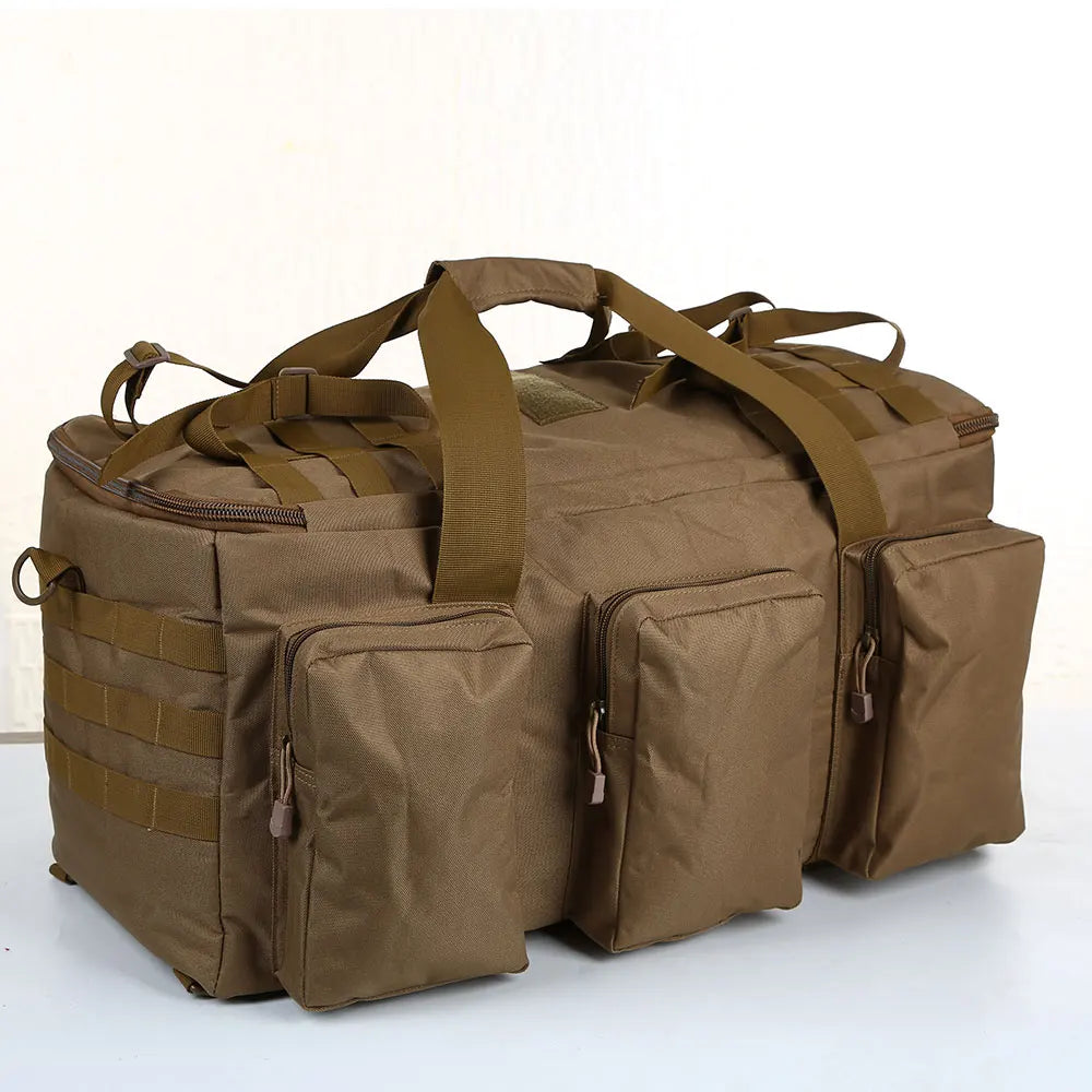 55L Tactical Duffel Bag – Large Hiking, Travel & Camping Backpack for Men, Gym and Weekend Trips