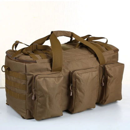 55L Tactical Duffel Bag – Large Hiking, Travel & Camping Backpack for Men, Gym and Weekend Trips