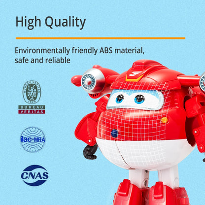 Super Wings 5-Inch Transforming Airplane Robot Figures – Jett, Dizzy & Donnie Deformation Action Toys for Kids Gift & Play